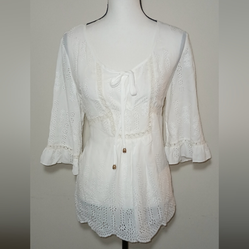 NWT Solitaire Blouse (L) - Picture 2 of 9